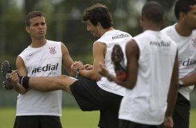 Durante o treino do Corinthians realizado esta manh no Spa Sport Resort, na cidade de Itu, interior de So Paulo, durante a pre-temporada de 2009; O time faz sua estreia no Campeonato Paulista no dia 22/01, contra o Barueri, no Pacaembu