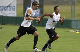 Durante o treino do Corinthians realizado esta manh no Spa Sport Resort, na cidade de Itu, interior de So Paulo, durante a pre-temporada de 2009; O time faz sua estreia no Campeonato Paulista no dia 22/01, contra o Barueri, no Pacaembu