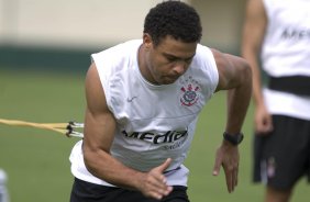Durante o treino do Corinthians realizado esta manh no Spa Sport Resort, na cidade de Itu, interior de So Paulo, durante a pre-temporada de 2009; O time faz sua estreia no Campeonato Paulista no dia 22/01, contra o Barueri, no Pacaembu