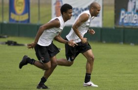 Durante o treino do Corinthians realizado esta manh no Spa Sport Resort, na cidade de Itu, interior de So Paulo, durante a pre-temporada de 2009; O time faz sua estreia no Campeonato Paulista no dia 22/01, contra o Barueri, no Pacaembu
