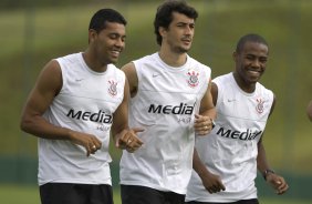 Durante o treino do Corinthians realizado esta manh no Spa Sport Resort, na cidade de Itu, interior de So Paulo, durante a pre-temporada de 2009; O time faz sua estreia no Campeonato Paulista no dia 22/01, contra o Barueri, no Pacaembu