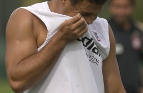 Durante o treino do Corinthians realizado esta manh no Spa Sport Resort, na cidade de Itu, interior de So Paulo, durante a pre-temporada de 2009; O time faz sua estreia no Campeonato Paulista no dia 22/01, contra o Barueri, no Pacaembu