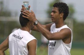 Durante o treino do Corinthians realizado esta manh no Spa Sport Resort, na cidade de Itu, interior de So Paulo, durante a pre-temporada de 2009; O time faz sua estreia no Campeonato Paulista no dia 22/01, contra o Barueri, no Pacaembu