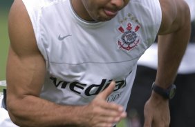 Durante o treino do Corinthians realizado esta manh no Spa Sport Resort, na cidade de Itu, interior de So Paulo, durante a pre-temporada de 2009; O time faz sua estreia no Campeonato Paulista no dia 22/01, contra o Barueri, no Pacaembu