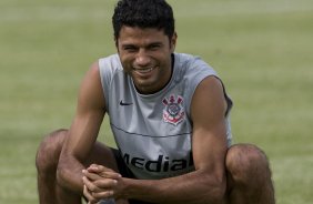 SP - ESPORTES - durante o treino do Corinthians realizado esta tarde no Parque Ecolgico do Tiete, zona leste de So Paulo. O time joga amanh, quarta-feira, 04/02, pelo Campeonato Paulista, contra o Paulista de Jundia,  noite, no estdio Jaime Cintra