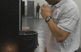 CORINTHIANS/SP X MOGI MIRIM/SP - nos vestirios antes do jogo realizado esta tarde no estdio do Pacaembu, zona oeste de So Paulo, vlido pelo Campeonato Paulista de 2009