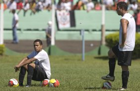 Durante o treino realizado esta manh no estdio Eduardo Jos Farah. O time joga amanh, domingo, 01/03 a noite, pelo Campeonato Paulista, contra o Marilia, no estdio Bento de Abreu, em Marilia