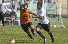 Durante o treino realizado esta manh no estdio Eduardo Jos Farah. O time joga amanh, domingo, 01/03 a noite, pelo Campeonato Paulista, contra o Marilia, no estdio Bento de Abreu, em Marilia