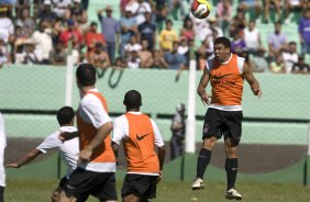 Durante o treino realizado esta manh no estdio Eduardo Jos Farah. O time joga amanh, domingo, 01/03 a noite, pelo Campeonato Paulista, contra o Marilia, no estdio Bento de Abreu, em Marilia