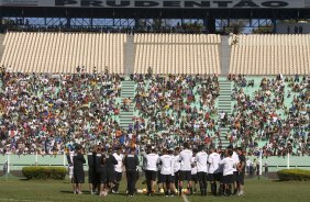 Durante o treino realizado esta manh no estdio Eduardo Jos Farah. O time joga amanh, domingo, 01/03 a noite, pelo Campeonato Paulista, contra o Marilia, no estdio Bento de Abreu, em Marilia