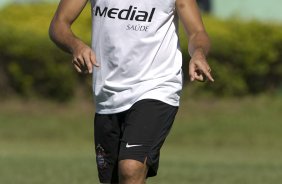 Durante o treino realizado esta manh no estdio Eduardo Jos Farah. O time joga amanh, domingo, 01/03 a noite, pelo Campeonato Paulista, contra o Marilia, no estdio Bento de Abreu, em Marilia