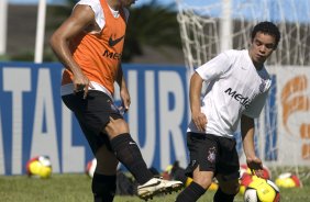 Durante o treino realizado esta manh no estdio Eduardo Jos Farah. O time joga amanh, domingo, 01/03 a noite, pelo Campeonato Paulista, contra o Marilia, no estdio Bento de Abreu, em Marilia