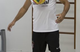 Durante o treino realizado esta manh em uma academia na cidade de Marilia. O time joga hoje, domingo, a noite, pelo Campeonato Paulista, contra o Marilia, no estdio Bento de Abreu, em Marilia