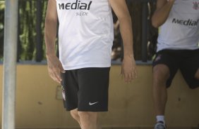 Chicão durante o alogamento realizado esta manhã no Hotel Beira Rio em Itumbiara, interior de Goias. O time joga hoje a noite, quarta-feira, 04/03, pelo Copa do Brasil, contra o Itumbiara/GO, no estádio JK em Itumbiara/GO