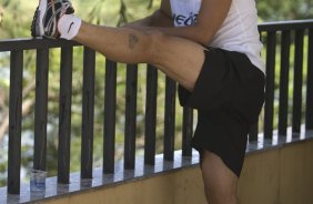 Ronaldo durante o alogamento realizado esta manhã no Hotel Beira Rio em Itumbiara, interior de Goias. O time joga hoje a noite, quarta-feira, 04/03, pelo Copa do Brasil, contra o Itumbiara/GO, no estádio JK em Itumbiara/GO