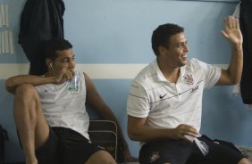 Presidente Prudente/SP - ESPORTES - PALMEIRAS/SP X CORINTHIANS/SP - nos vestirios antes do jogo realizado esta tarde no estdio Eduardo Jos Farh, em Presidente Prudente, interior de So Paulo, vlido pelo Campeonato Paulista de 2009