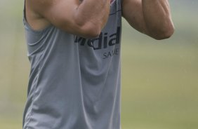 Durante o treino do Corinthians realizado esta tarde no Parque Ecolgico do Tiete, zona leste da cidade. O Corinthians joga amanh, quarta-feira, 10/03 a noite, pelo Campeonato Paulista 2009, contra o So Caetano, no estdio do Pacaembu