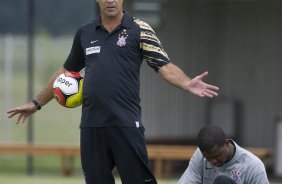 Durante o treino do Corinthians realizado esta tarde no Parque Ecolgico do Tiete, zona leste da cidade. O Corinthians joga amanh, quarta-feira, 10/03 a noite, pelo Campeonato Paulista 2009, contra o So Caetano, no estdio do Pacaembu