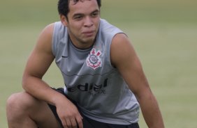 Durante o treino do Corinthians realizado esta tarde no Parque Ecolgico do Tiete, zona leste da cidade. O Corinthians joga amanh, quarta-feira, 10/03 a noite, pelo Campeonato Paulista 2009, contra o So Caetano, no estdio do Pacaembu