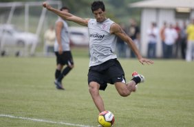 Durante o treino do Corinthians realizado esta tarde no Parque Ecolgico do Tiete, zona leste da cidade. O Corinthians joga amanh, quarta-feira, 10/03 a noite, pelo Campeonato Paulista 2009, contra o So Caetano, no estdio do Pacaembu