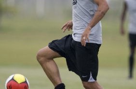 Durante o treino do Corinthians realizado esta tarde no Parque Ecolgico do Tiete, zona leste da cidade. O Corinthians joga amanh, quarta-feira, 10/03 a noite, pelo Campeonato Paulista 2009, contra o So Caetano, no estdio do Pacaembu