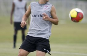 Durante o treino do Corinthians realizado esta tarde no Parque Ecolgico do Tiete, zona leste da cidade. O Corinthians joga amanh, quarta-feira, 10/03 a noite, pelo Campeonato Paulista 2009, contra o So Caetano, no estdio do Pacaembu