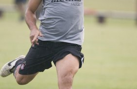 Durante o treino do Corinthians realizado esta tarde no Parque Ecolgico do Tiete, zona leste da cidade. O Corinthians joga amanh, quarta-feira, 10/03 a noite, pelo Campeonato Paulista 2009, contra o So Caetano, no estdio do Pacaembu