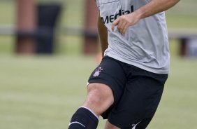 Durante o treino do Corinthians realizado esta tarde no Parque Ecolgico do Tiete, zona leste da cidade. O Corinthians joga amanh, quarta-feira, 10/03 a noite, pelo Campeonato Paulista 2009, contra o So Caetano, no estdio do Pacaembu