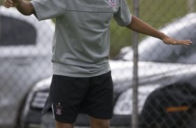 Durante o treino do Corinthians realizado esta tarde no Parque Ecolgico do Tiete, zona leste da cidade. O Corinthians joga domingo, 15/03 a tarde, pelo Campeonato Paulista 2009, contra o Santo Andr, no estdio do Bruno Jos Daniel