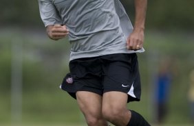 Durante o treino do Corinthians realizado esta tarde no Parque Ecolgico do Tiete, zona leste da cidade. O Corinthians joga domingo, 15/03 a tarde, pelo Campeonato Paulista 2009, contra o Santo Andr, no estdio do Bruno Jos Daniel