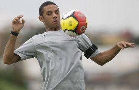 Durante o treino do Corinthians realizado esta tarde no Parque Ecolgico do Tiete, zona leste da cidade. O Corinthians joga domingo, 15/03 a tarde, pelo Campeonato Paulista 2009, contra o Santo Andr, no estdio do Bruno Jos Daniel