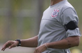 Durante o treino do Corinthians realizado esta tarde no Parque Ecolgico do Tiete, zona leste da cidade. O Corinthians joga domingo, 15/03 a tarde, pelo Campeonato Paulista 2009, contra o Santo Andr, no estdio do Bruno Jos Daniel