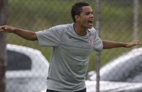 Durante o treino do Corinthians realizado esta tarde no Parque Ecolgico do Tiete, zona leste da cidade. O Corinthians joga domingo, 15/03 a tarde, pelo Campeonato Paulista 2009, contra o Santo Andr, no estdio do Bruno Jos Daniel