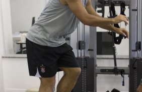 Durante o treino do Corinthians realizado esta tarde no Parque Ecolgico do Tiete, zona leste da cidade. O Corinthians joga domingo, 15/03 a tarde, pelo Campeonato Paulista 2009, contra o Santo Andr, no estdio do Bruno Jos Daniel