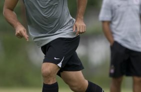 Durante o treino do Corinthians realizado esta tarde no Parque Ecolgico do Tiete, zona leste da cidade. O Corinthians joga domingo, 15/03 a tarde, pelo Campeonato Paulista 2009, contra o Santo Andr, no estdio do Bruno Jos Daniel