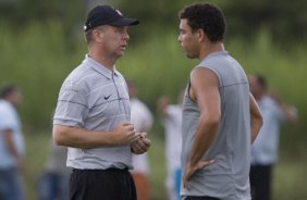 Durante o treino do Corinthians realizado esta tarde no Parque Ecolgico do Tiete, zona leste da cidade. O Corinthians joga domingo, 15/03 a tarde, pelo Campeonato Paulista 2009, contra o Santo Andr, no estdio do Bruno Jos Daniel