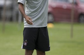 Durante o treino do Corinthians realizado esta tarde no Parque Ecolgico do Tiete, zona leste da cidade. O Corinthians joga domingo, 15/03 a tarde, pelo Campeonato Paulista 2009, contra o Santo Andr, no estdio do Bruno Jos Daniel