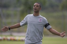 Durante o treino do Corinthians realizado esta tarde no Parque Ecolgico do Tiete, zona leste da cidade. O Corinthians joga domingo, 15/03 a tarde, pelo Campeonato Paulista 2009, contra o Santo Andr, no estdio do Bruno Jos Daniel