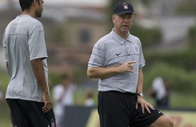 Durante o treino do Corinthians realizado esta tarde no Parque Ecolgico do Tiete, zona leste da cidade. O Corinthians joga domingo, 15/03 a tarde, pelo Campeonato Paulista 2009, contra o Santo Andr, no estdio do Bruno Jos Daniel