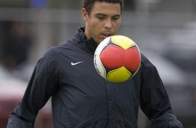 Durante o treino do Corinthians realizado esta tarde no Parque Ecolgico do Tiete, zona leste da cidade. O Corinthians joga domingo, 15/03 a tarde, pelo Campeonato Paulista 2009, contra o Santo Andr, no estdio do Bruno Jos Daniel