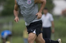 Durante o treino do Corinthians realizado esta tarde no Parque Ecolgico do Tiete, zona leste da cidade. O Corinthians joga domingo, 15/03 a tarde, pelo Campeonato Paulista 2009, contra o Santo Andr, no estdio do Bruno Jos Daniel