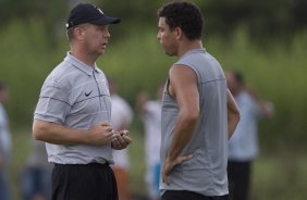 Durante o treino do Corinthians realizado esta tarde no Parque Ecolgico do Tiete, zona leste da cidade. O Corinthians joga domingo, 15/03 a tarde, pelo Campeonato Paulista 2009, contra o Santo Andr, no estdio do Bruno Jos Daniel