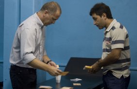 SANTO ANDRE/SP X CORINTHIANS/SP - nos vestiriosantes da partida realizada esta tarde no estdio Bruno Jos Daniel, em Santo Andr, vlido pelo Campeonato Paulista de 2009