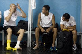 SANTO ANDRE/SP X CORINTHIANS/SP - nos vestiriosantes da partida realizada esta tarde no estdio Bruno Jos Daniel, em Santo Andr, vlido pelo Campeonato Paulista de 2009