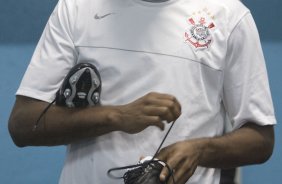 SANTO ANDRE/SP X CORINTHIANS/SP - nos vestiriosantes da partida realizada esta tarde no estdio Bruno Jos Daniel, em Santo Andr, vlido pelo Campeonato Paulista de 2009