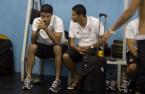 SANTO ANDRE/SP X CORINTHIANS/SP - nos vestiriosantes da partida realizada esta tarde no estdio Bruno Jos Daniel, em Santo Andr, vlido pelo Campeonato Paulista de 2009