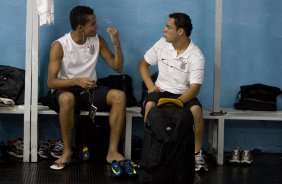 SANTO ANDRE/SP X CORINTHIANS/SP - nos vestiriosantes da partida realizada esta tarde no estdio Bruno Jos Daniel, em Santo Andr, vlido pelo Campeonato Paulista de 2009