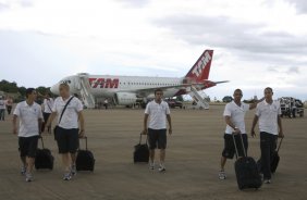Na chegada do time do Corinthians no Aeroporto de So Jos do Rio Preto. O Corinthians joga amanh, domingo, 05/04 a tarde, pelo Campeonato Paulista 2009, contra o Mirassol, no estdio Jos Maria de Campos Maia, em Mirassol, interior de So Paulo
