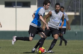 Durante o treino do Corinthians realizado esta manh no Spa Sport Resort, na cidade de Itu, interior de So Paulo. O Corinthians joga domingo, 12/04 a tarde, pelo Campeonato Paulista 2009 o primeiro jogo da semi-final contra o So Paulo, no estdio do Pacaembu