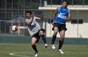Durante o treino do Corinthians realizado esta manh no Spa Sport Resort, na cidade de Itu, interior de So Paulo. O Corinthians joga domingo, 12/04 a tarde, pelo Campeonato Paulista 2009 o primeiro jogo da semi-final contra o So Paulo, no estdio do Pacaembu